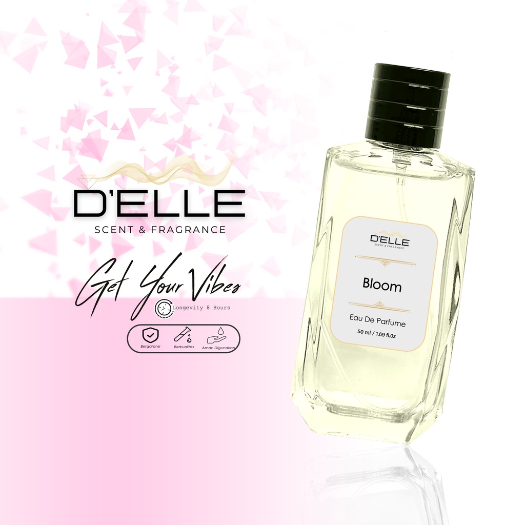 D'ELLE Official Bloom Parfum Wanita Tahan Lama Eau de parfume EDP Inspired By Gucci Bloom  - Origina