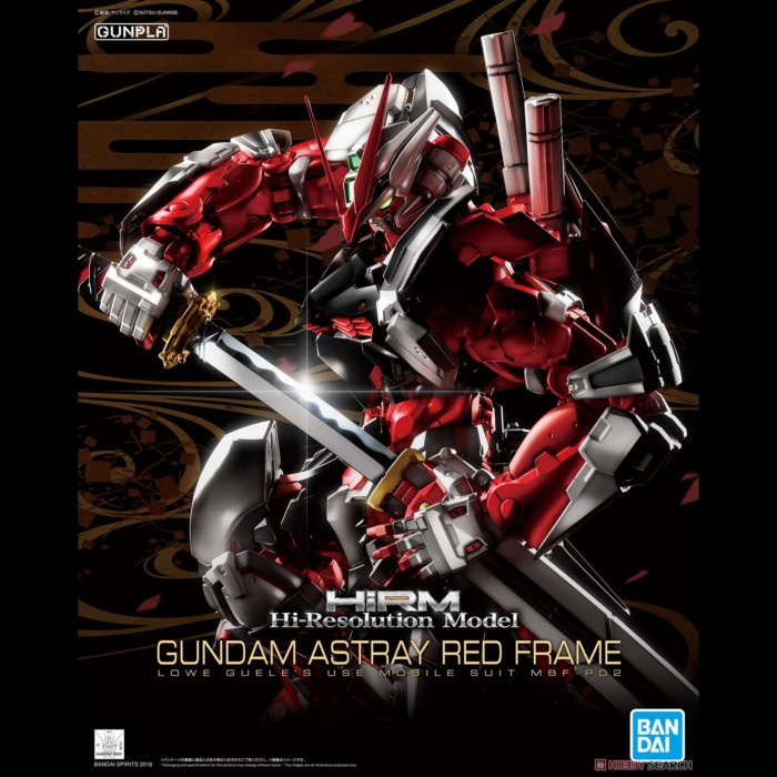 Bandai HiRM High resolution Hi res 1/100 Gundam Astray Red Frame