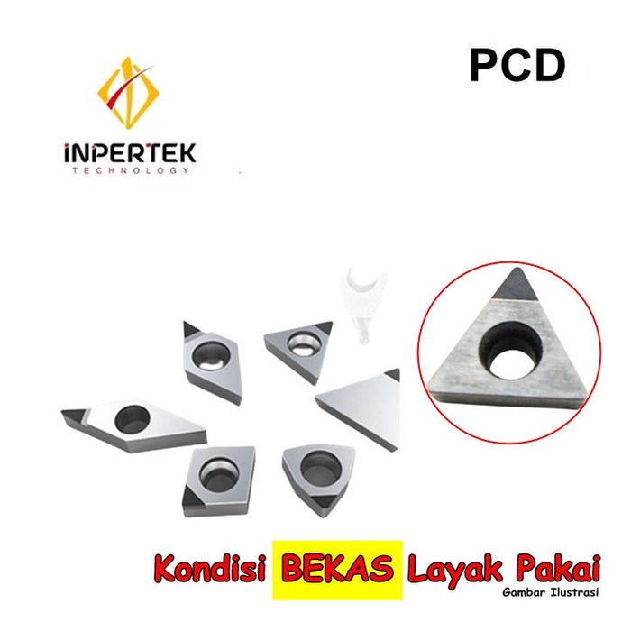 Insert TCMT09 Insert Pcd TCMT 09 Bekas Pisau Bubut TCMT09 PCD DIAMOND