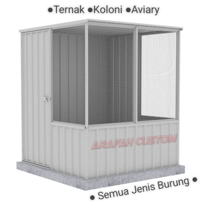 SPESIAL PROMO Sangkar Kandang Aviary Besar Burung Lovebird Murai Falk Kenari Nuri