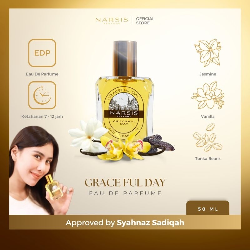 Perfume Narsis Graceful Day Eau de Perfume - Parfum Wanita Kesukaan Pria