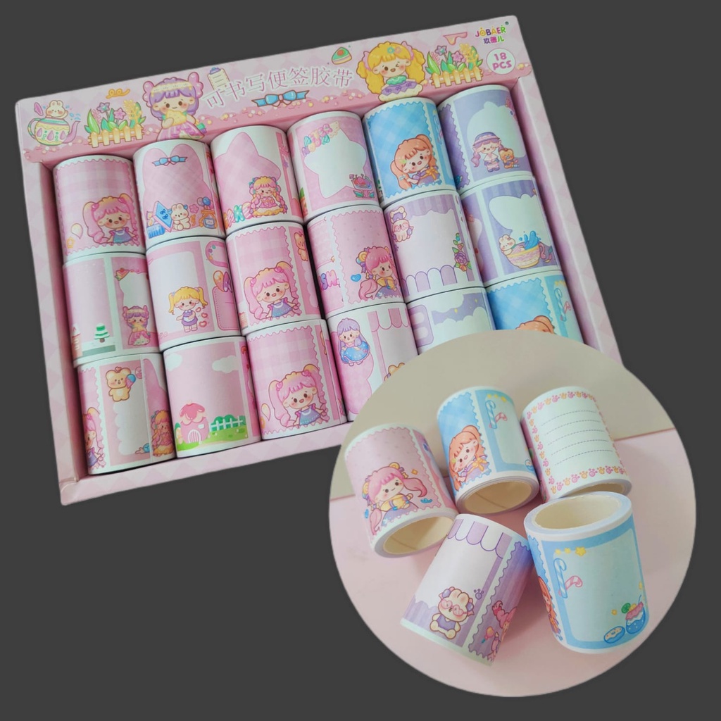 

1 ROLL STICKER DIARY SCRAP BOOK MOMO KARAKTER LEBAR / ISOLASI MOTIF KOLEKSI ATK SEKOLAH KANTOR SCRAPBOOK NOTES BUKU ANAK STIPA