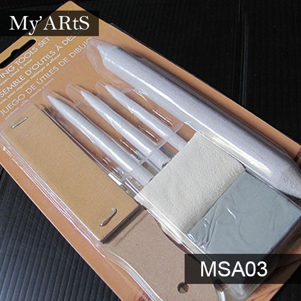 

Sinoart Drawing Tools Set Paper Stump Sand Paper Kneadable Eraser