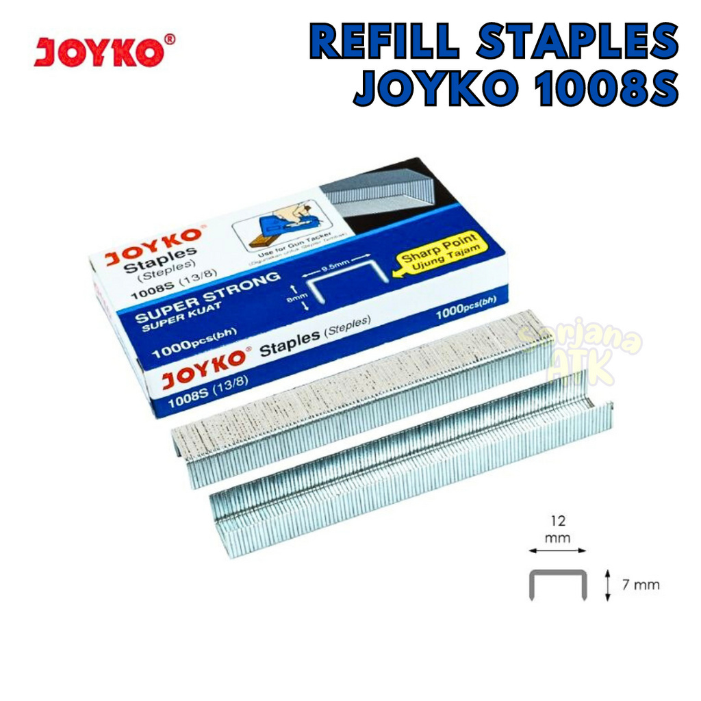 

Isi Staples Tembak Joyko 1008S / Refill Stapler Gun Tacker Joyko