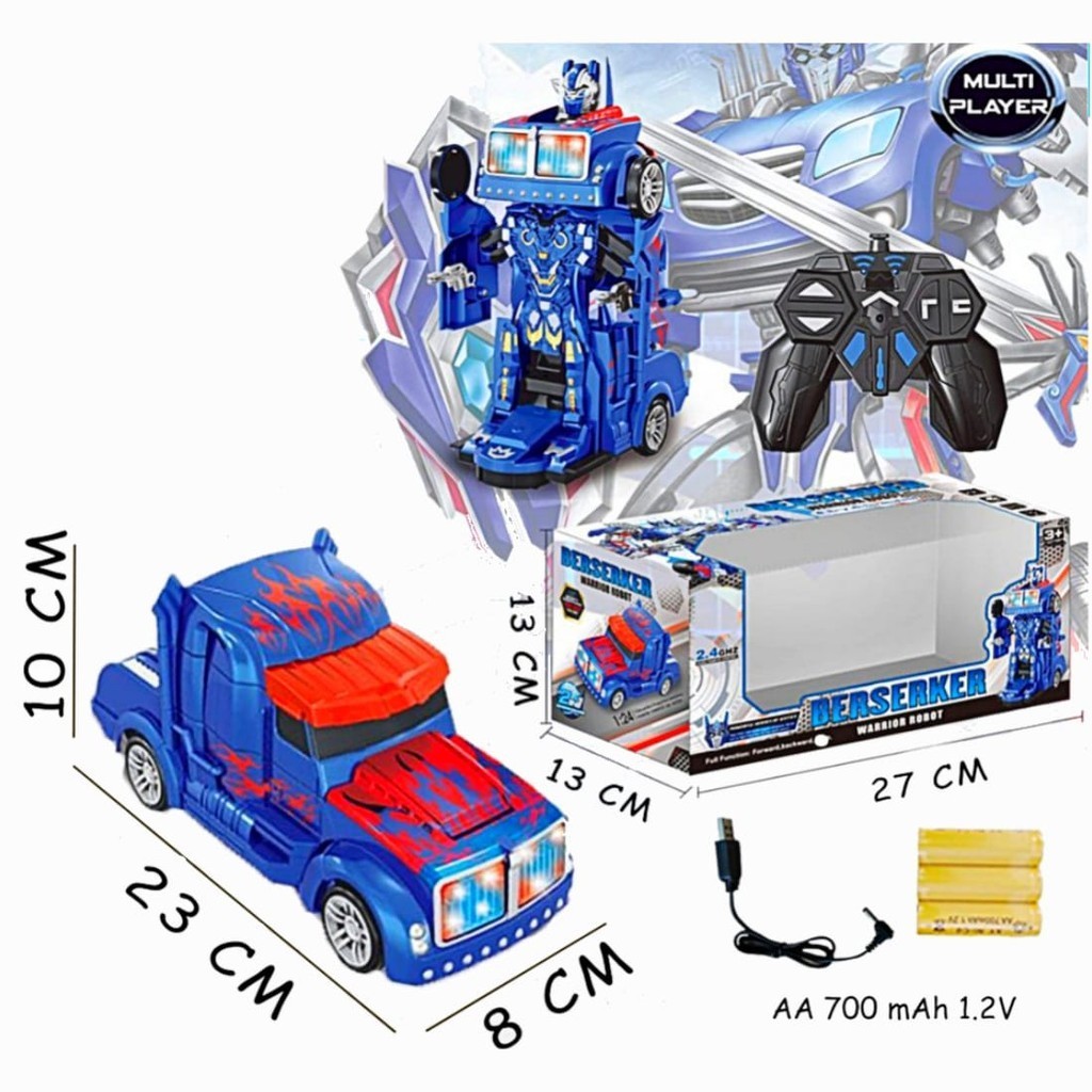 Mainan Remote Control RDR 1036 Transformers Optimus Prime Robot Mainan