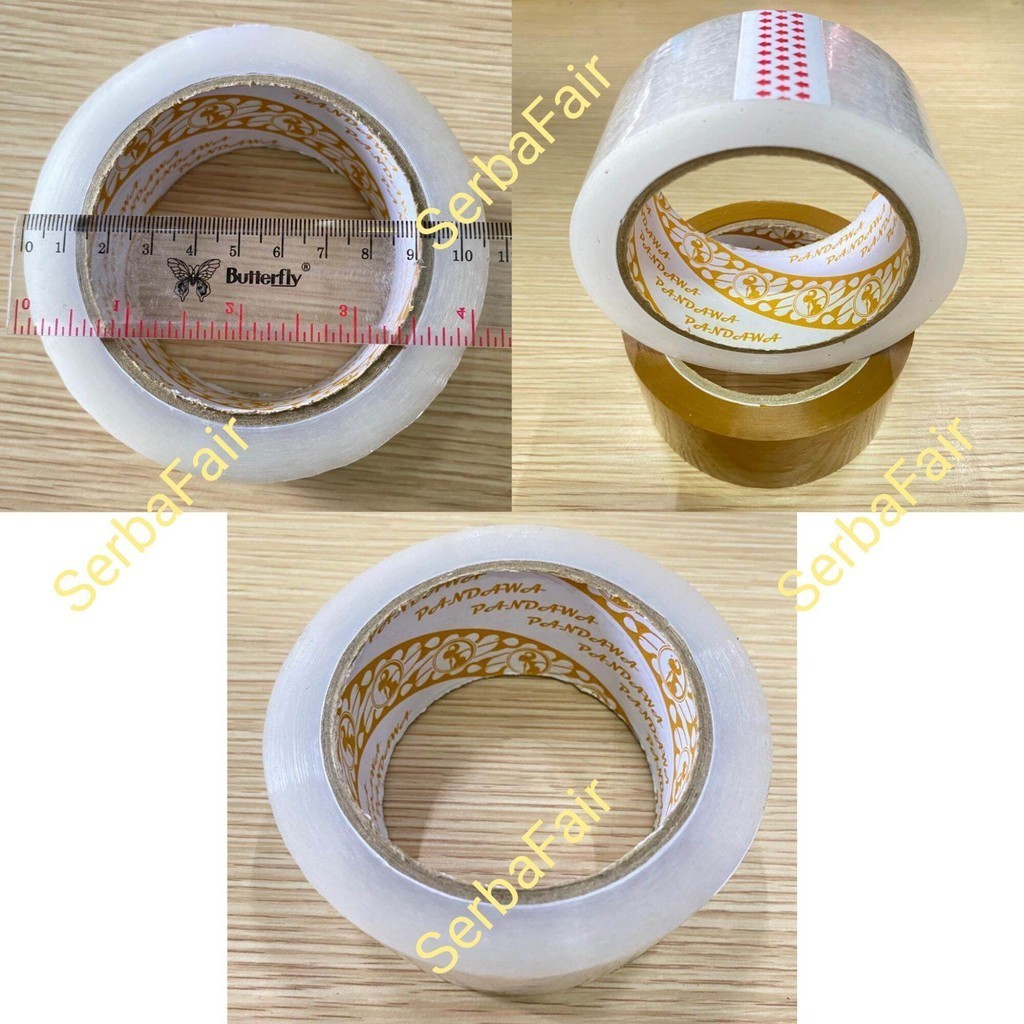 

Lakban Bening Coklat 2Inch (45mm) 100Yards Ecos PANDAWA Jamin PUAS