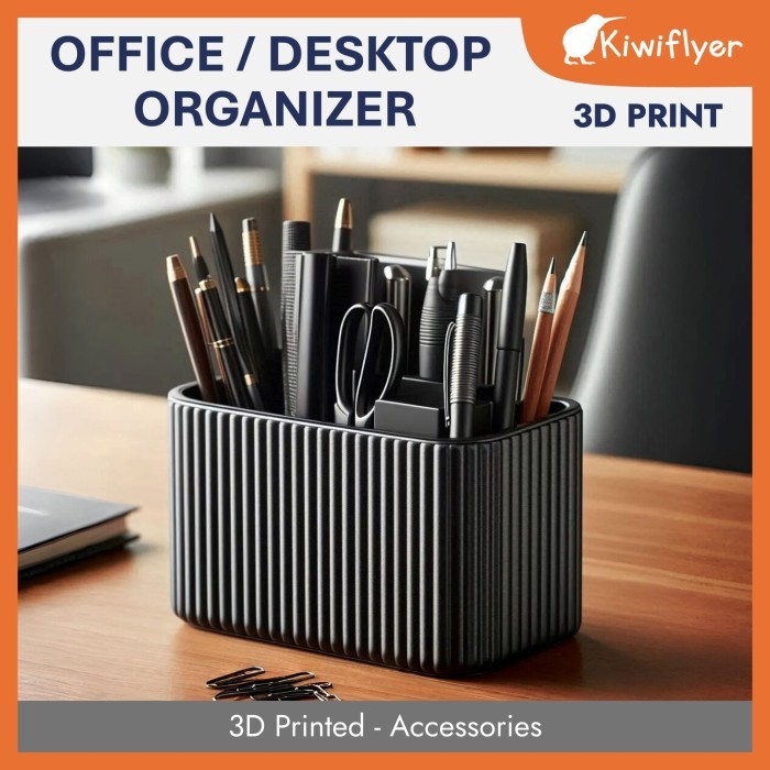 

Desk / Office Organizer - Tempat Pensil Modern - 3D Printed