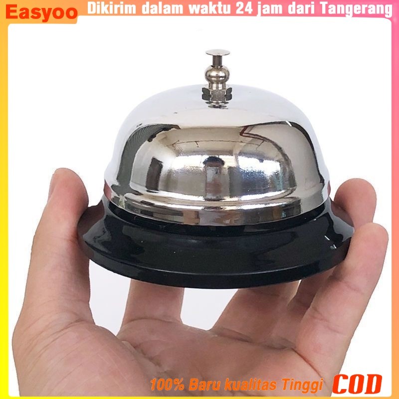 Bel Panggil Bel Meja receptionist Stainlis Bel meja Call bell kasir restoran cafe Live Streaming bel