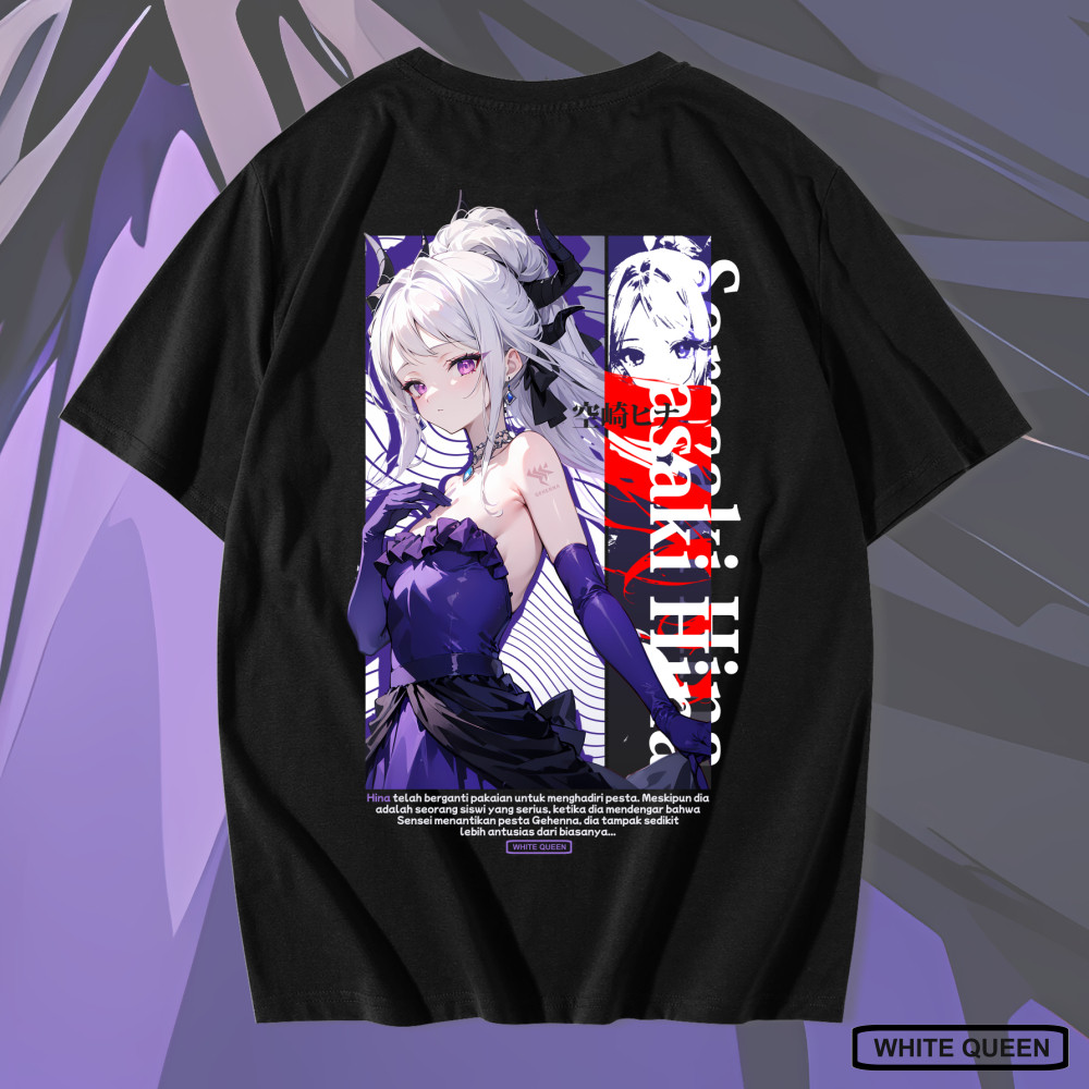 KAOS SORASAKI HINA DRESS BLUE ARCHIVE - KAOS DISTRO PRIA & WANITA KAOS ANIME & GAME BLUE ARCHIVE SOR