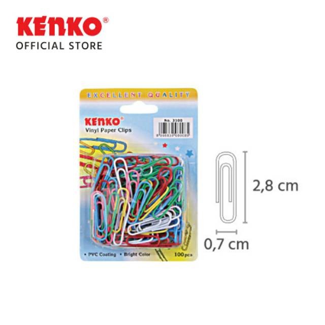 

PAPER CLIP WARNA-WARNI C 3100 KENKO /JOYCO