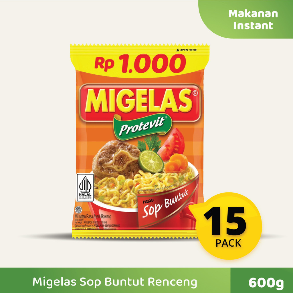 

Migelas Sop Buntut Renceng 15 Sachet