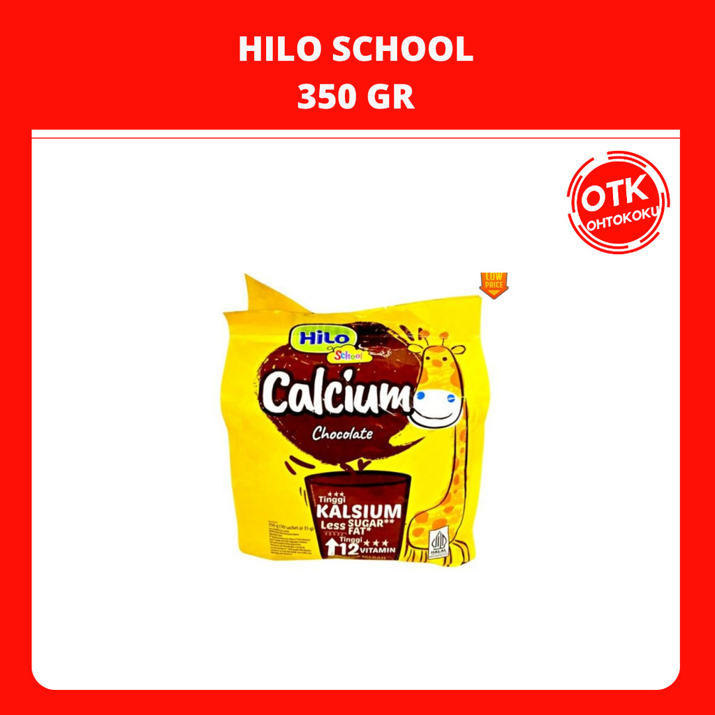 

HiLo School 350g - Susu Tinggi Kalsium Rendah Lemak