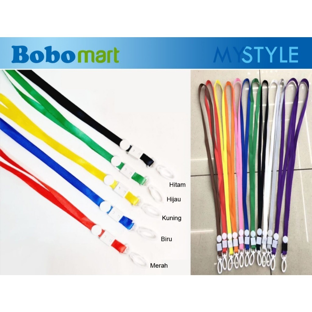 

(1 PACK ISI 100PCS) 45 CM TALI ID CARD PLASTIK NAME TAG ID CARD HOLDER NAME TAG PAPAN NAME TAG MURAH