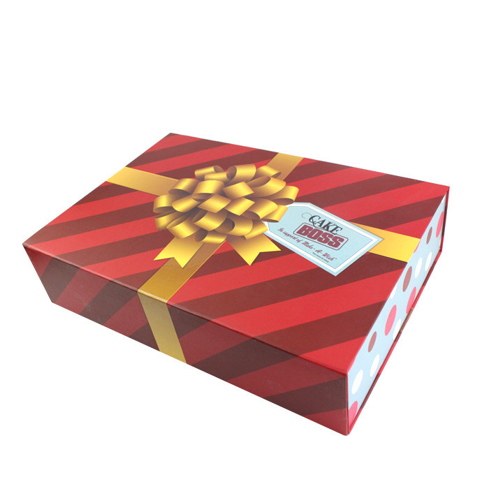 

Custom Packing Corrugated Carton box with color printing,Printing bakery Donuts paper box with handle ---A10429