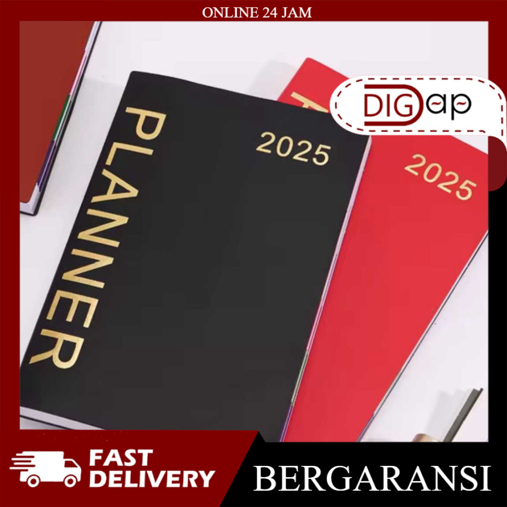 

DIGAP - Buku Agenda Softcover Monthly Planner Notebook A5 304 Halaman