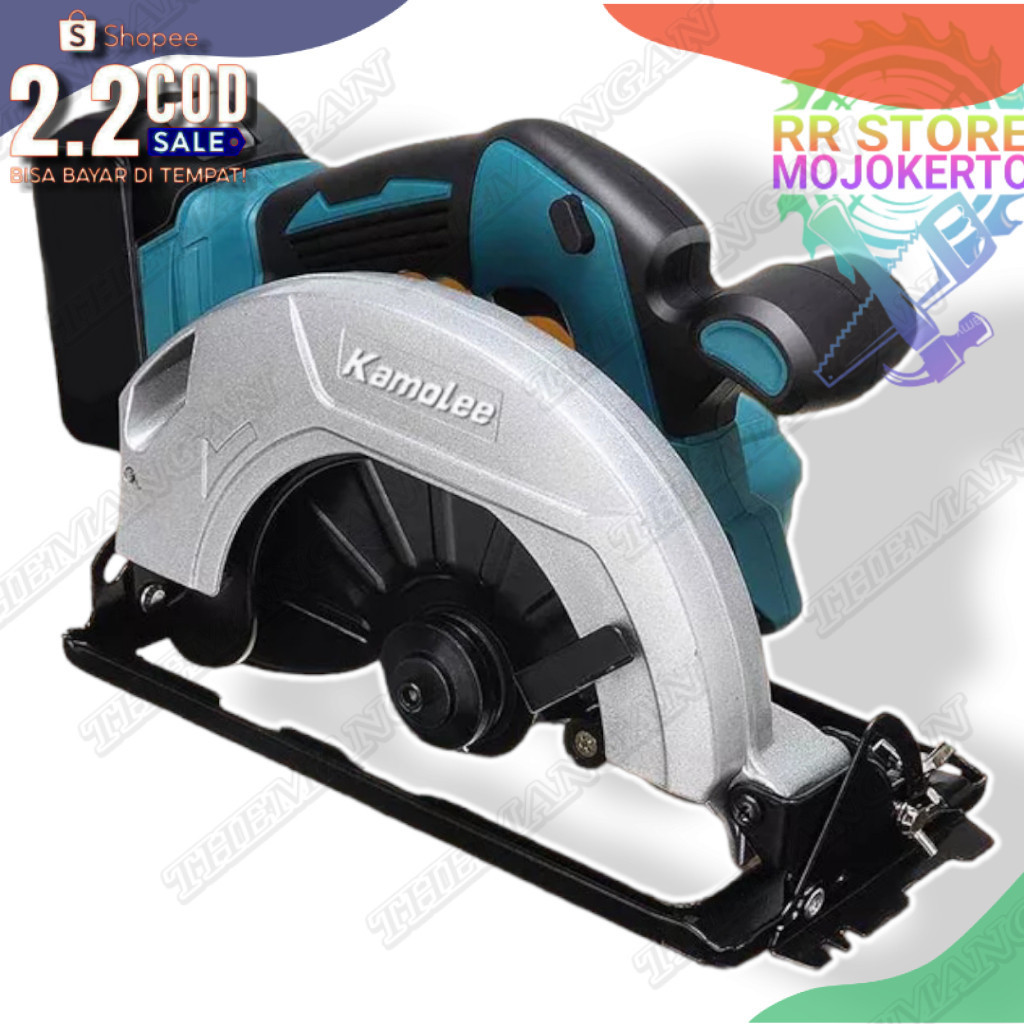 [BISA COD] Circular Saw 7 inch Kamolee Cordless 18v 21v - MURAH