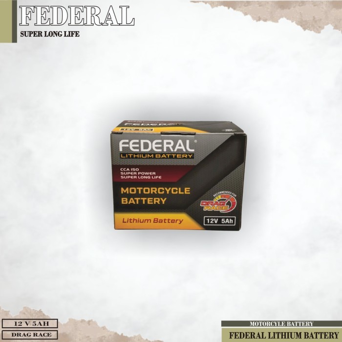 Federal Aki Lithium Motor 12V 5AH