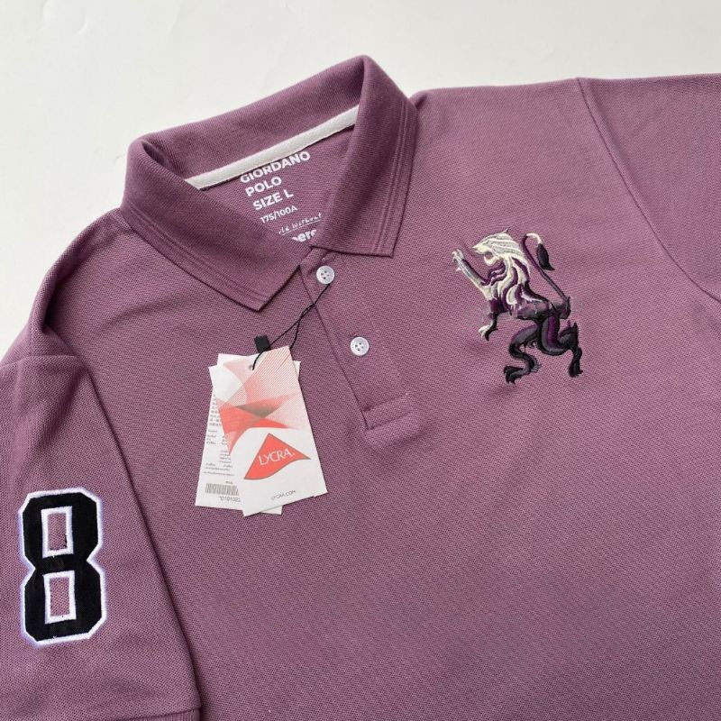 Kaos Polo Pria Jumbo M-4XL | Polo Shirt Polos Lengan Pendek Big Size | Warna Dusty Pink, Lilac, Mint