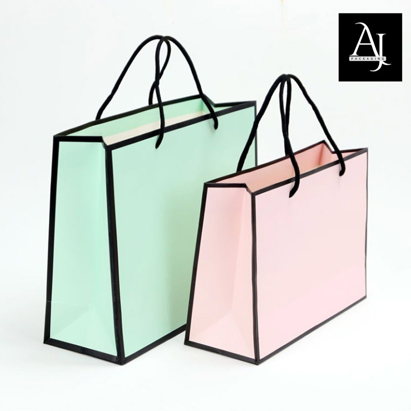 

Paperbag polos warna Pastel / Tas Kado/ Goodiebag shopping bag Polos Pastel Fresh Pink Green