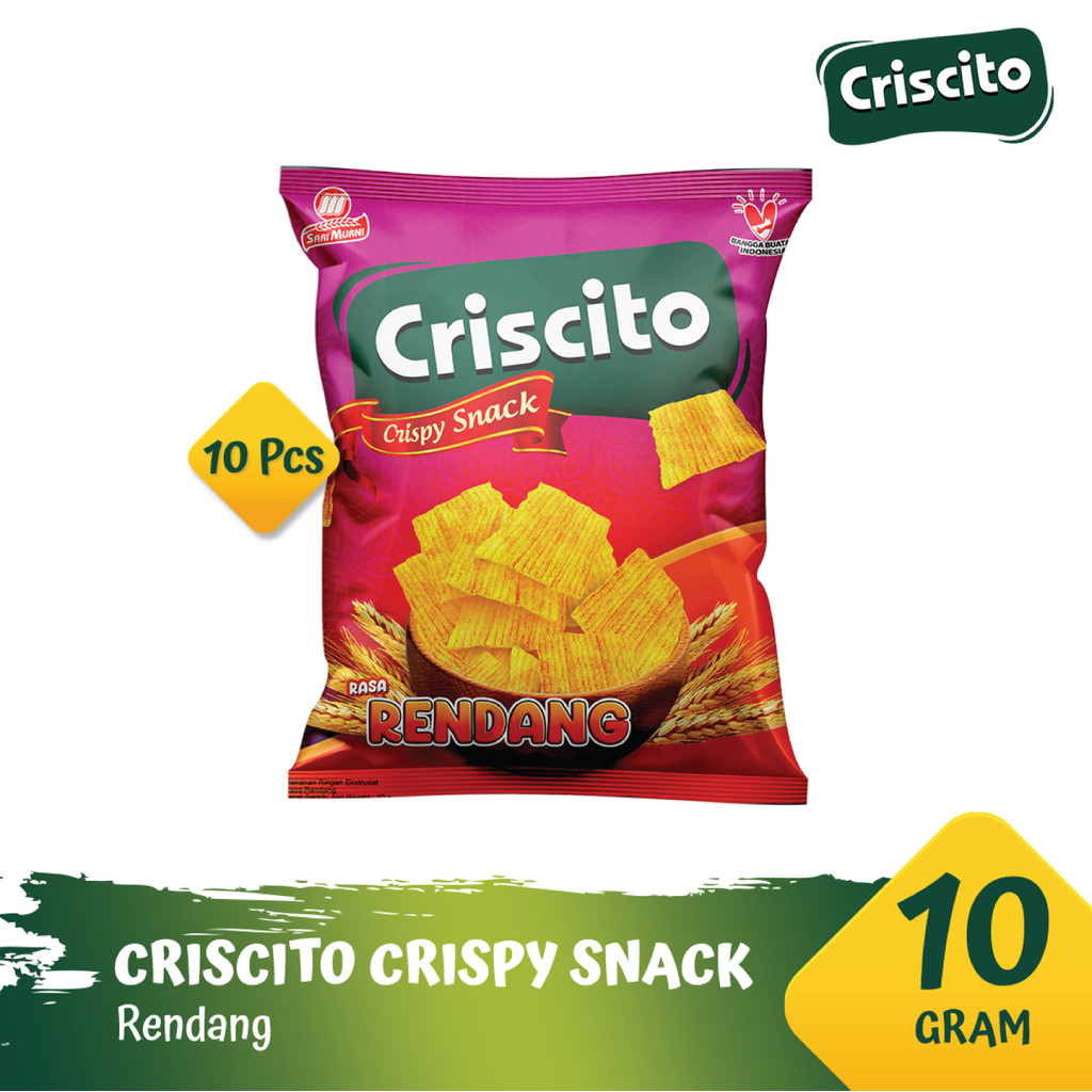 

Criscito Crispy Snack Rendang [10 Pcs]