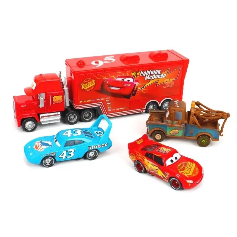 8/13/15Pcs Disney Pixar Cars Gift Box Metal Diecast lightning McQueen Car Model Toy Jackson Uncle Tr