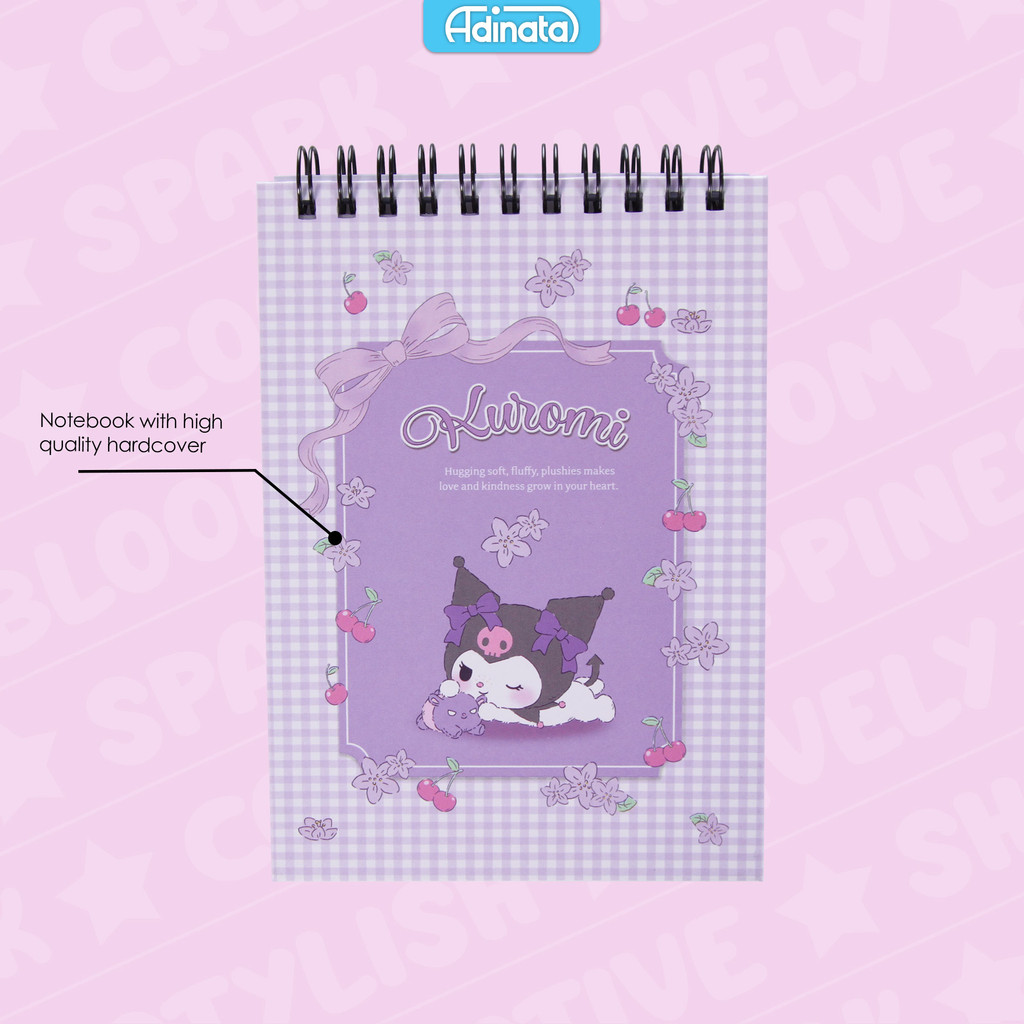 

Kuromi A6 Memo Spiral Notebook 2532-4305 - Adinata / Buku Catatan / Memo