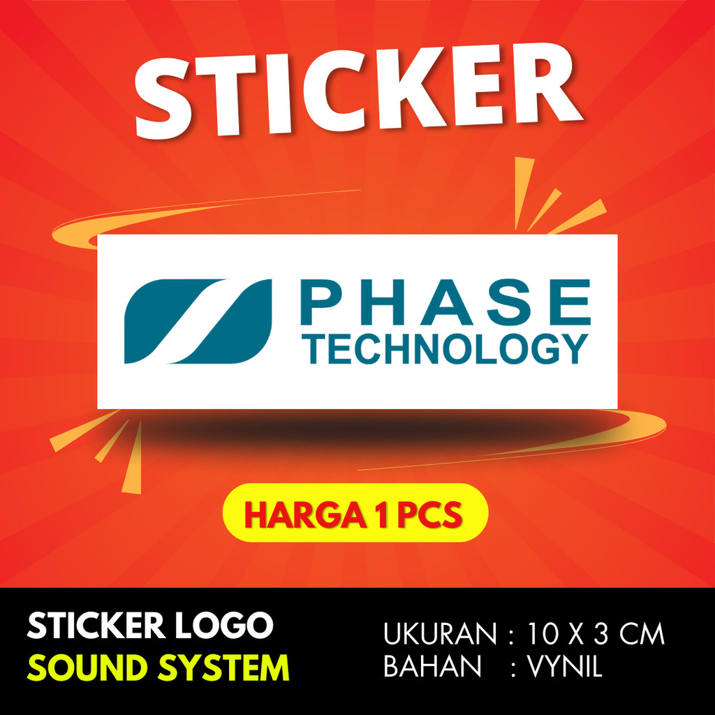 

Sticker PHASE TECHNOLOGY BAHAN VYNIL ANTI AIR PREMIUM