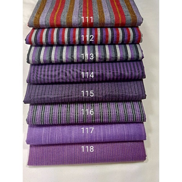 LURIK EXCLUSIVE KAIN TENUN LURIK WARNA UNGU (harga 1x2m)
