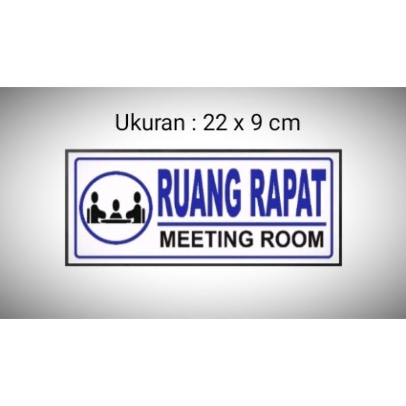 

Sign "Ruang Rapat" Sign label Acrylic, Sign Board Akrilik