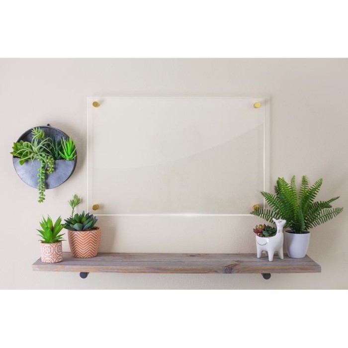 

Papan Tulis Akrilik / Acrylic Whiteboard / Acrylic Planner Board - Bening, 40x60cm