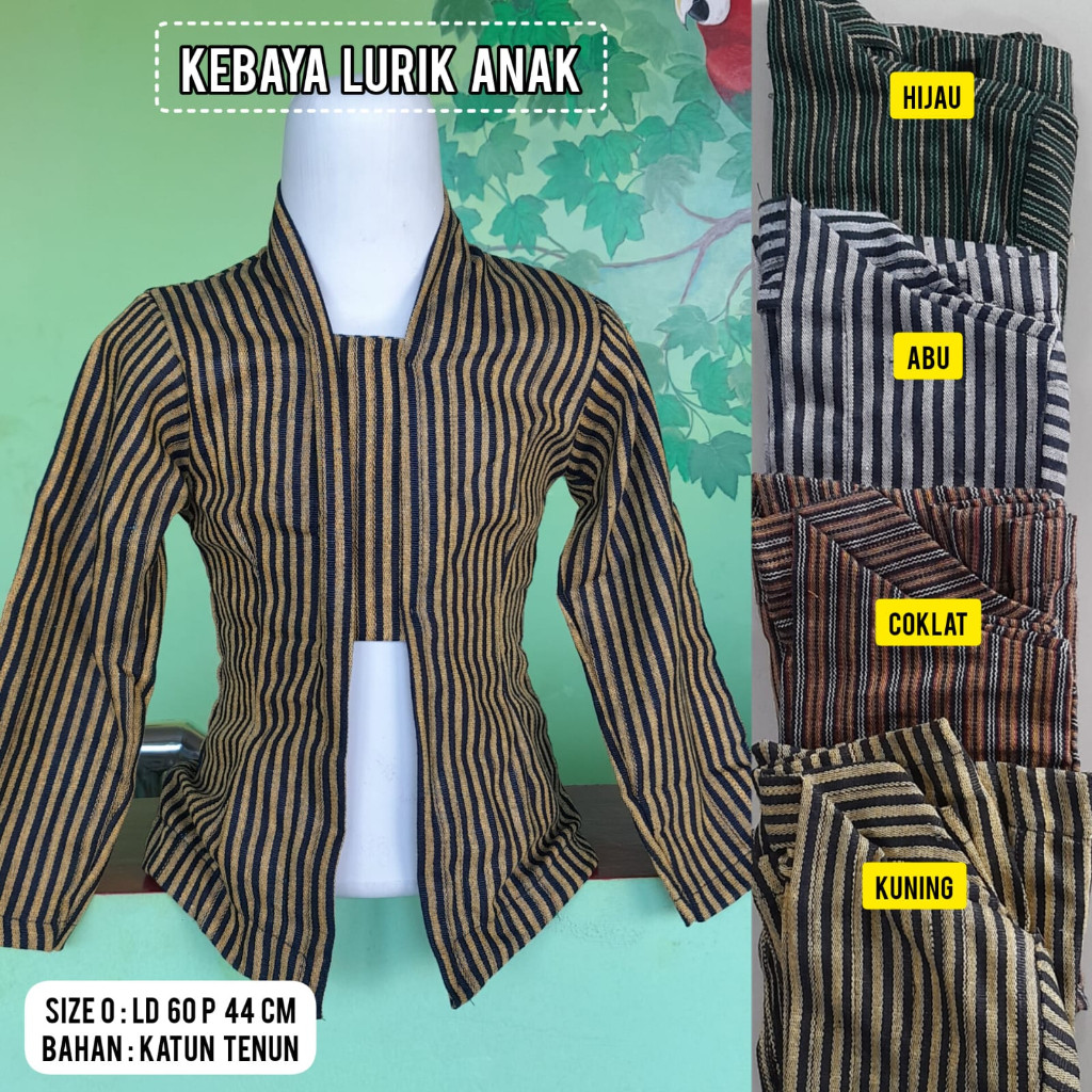Surjan dan Kebaya Lurik Anak Lurik