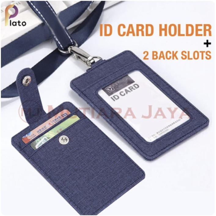 

[BIG SALE] PLATO Tempat Kartu ID Name Tag ID Card Holder - Hitam