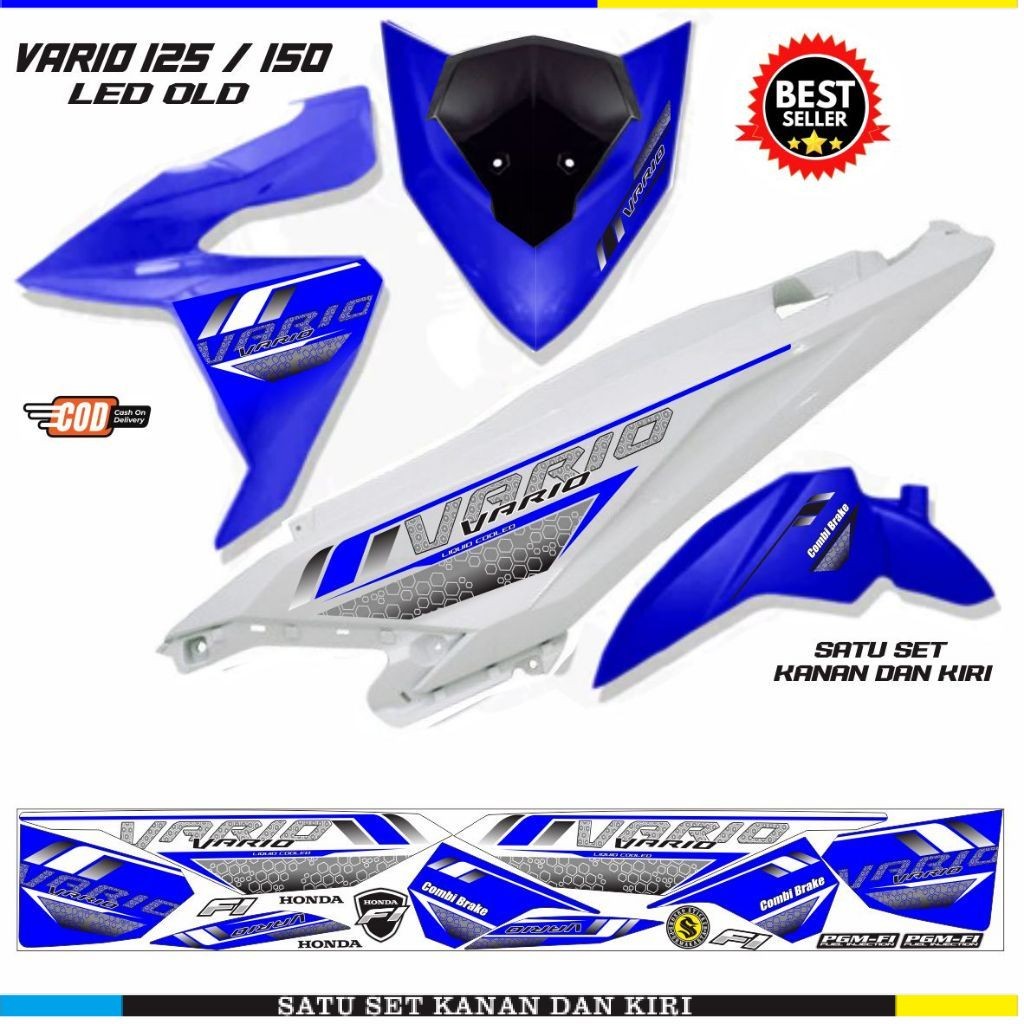 STIKER VARIO LED 125 / STRIPING VARIASI HONDA VARIO LED 150 FI OLD STIKER