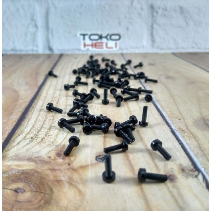 M2*6mm Black Nylon Pan Head Screws M2x6mm Screw