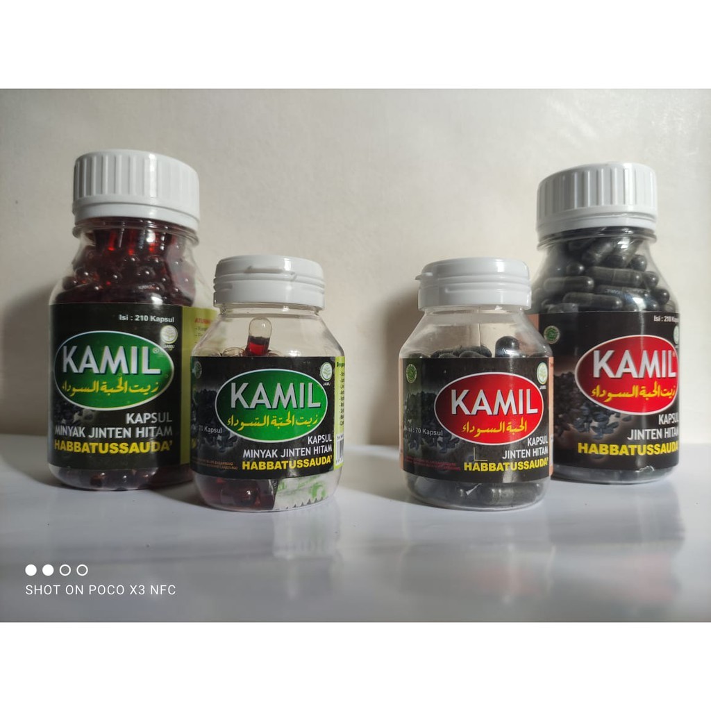 Kamil Habbatussauda 210 Kapsul Jinten Hitam Habbatussauda Murni