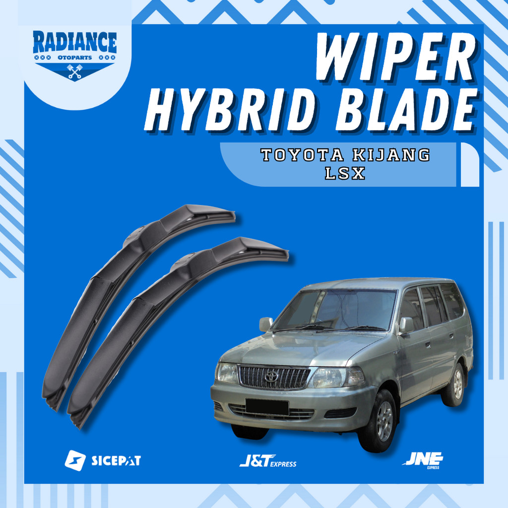 Wiper Mobil Hybrid Toyota Kijang LSX 1SET Wiper Blade Hybrid Kiri Kanan Alat Sapuan Kaca Mobil W301