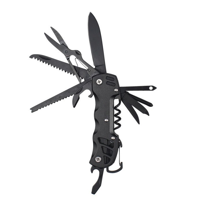 Alat Potong Lipat Multifungsi 12in1 Swiss Army Multitools EDC ML95 MILAIKE Multi Tools Survival