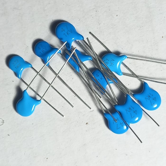 kapasitor 47pf 1KV 47p 47 pf 1000v 100 capasitor capacitor keramik keramic Fajar elektro 2