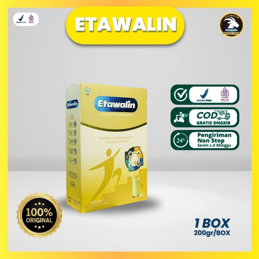 

PROMO ETAWALIN Susu Etawa Premium 100% Original Ampuh Atasi Masalah Asam Urat, Nyeri Sendi dan Nyeri Tulang Tanpa Efek Samping