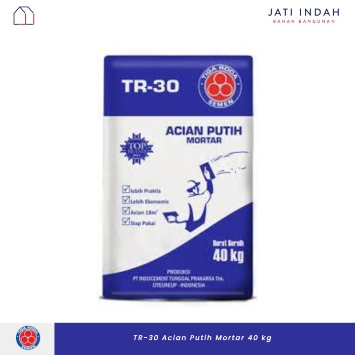 Semen Acian Putih Tiga Roda TR-30 40 kg