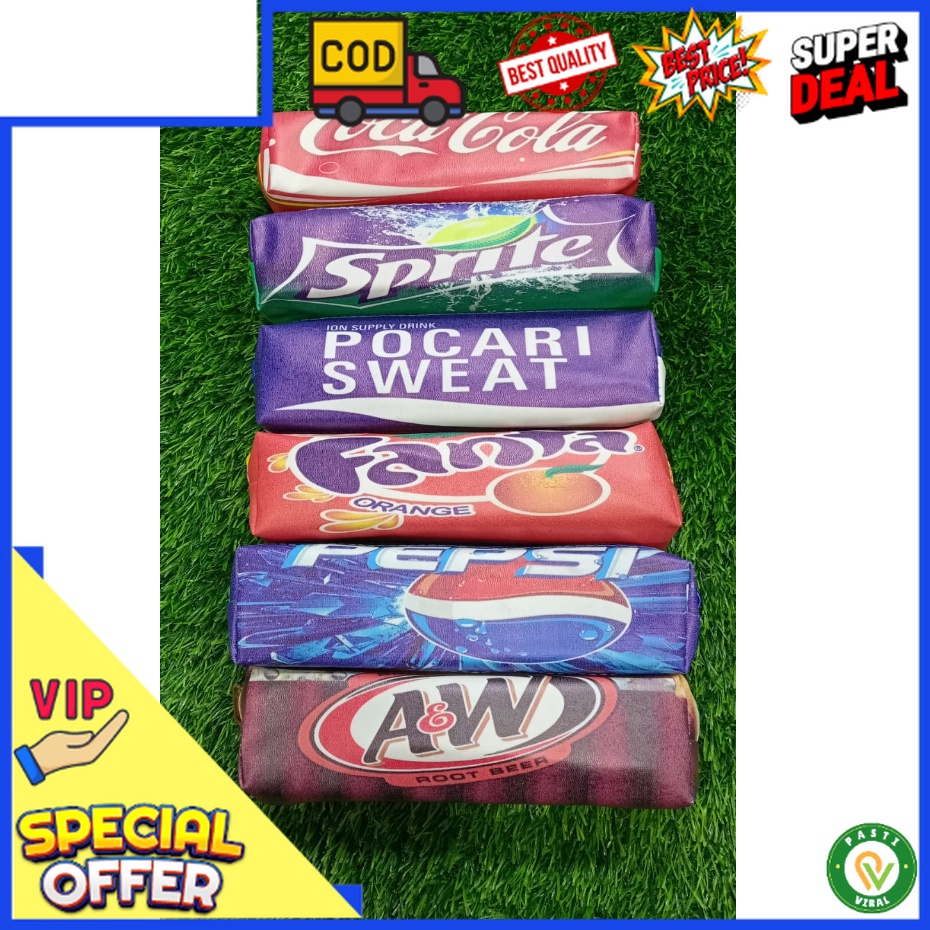 

Tepak Pensil Lucu Anti Air Motif Aneka Minuman / Pencil Box Anti Air Lucu dan Viral / Kotak Pensil Anti Air