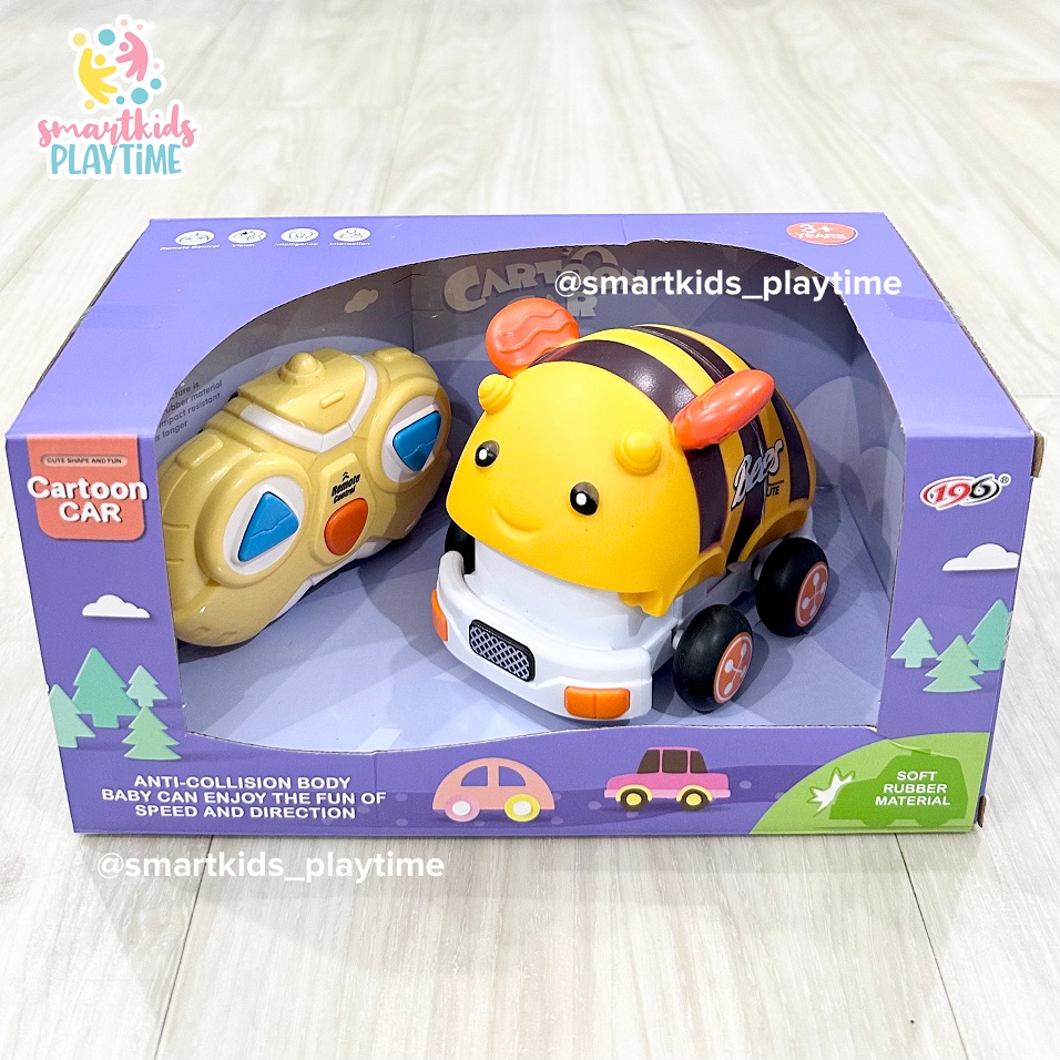 Cartoon Car With Remote Mainan Edukasi Anak