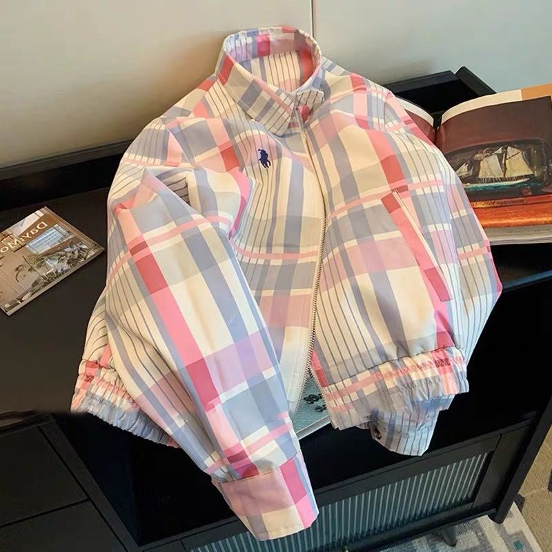 Polo collar jacket casual jacket for women