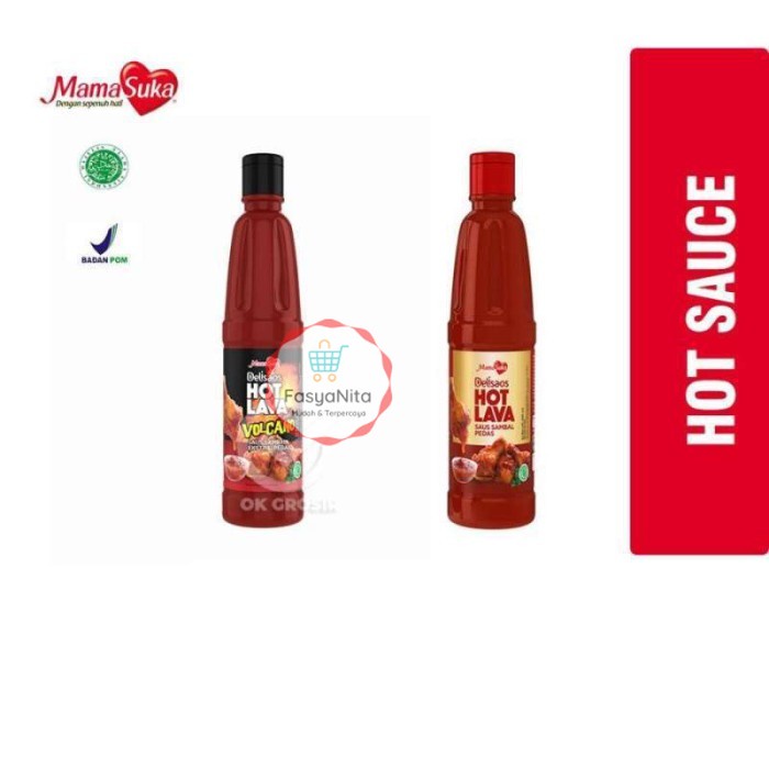 

Mamasuka Delisaos Hot Lava / Volcano (1 pcs) - Lava/Red 320g - FasyAnita Mart Denpasar