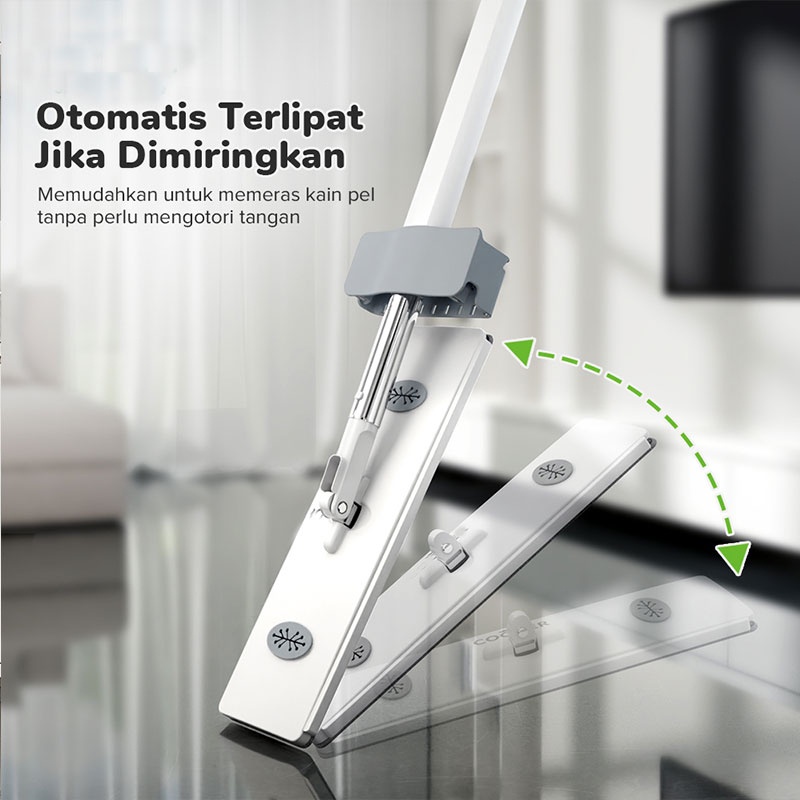 KING Dreams Standing Spray Mop 3in1 Upgradable Alat Pel Semprot Dapat Berdiri Dengan Kain Microfiber