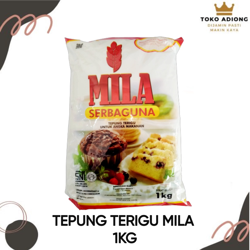 

TEPUNG TERIGU MILA 1KG - tp terigu mila serbaguna untuk cake