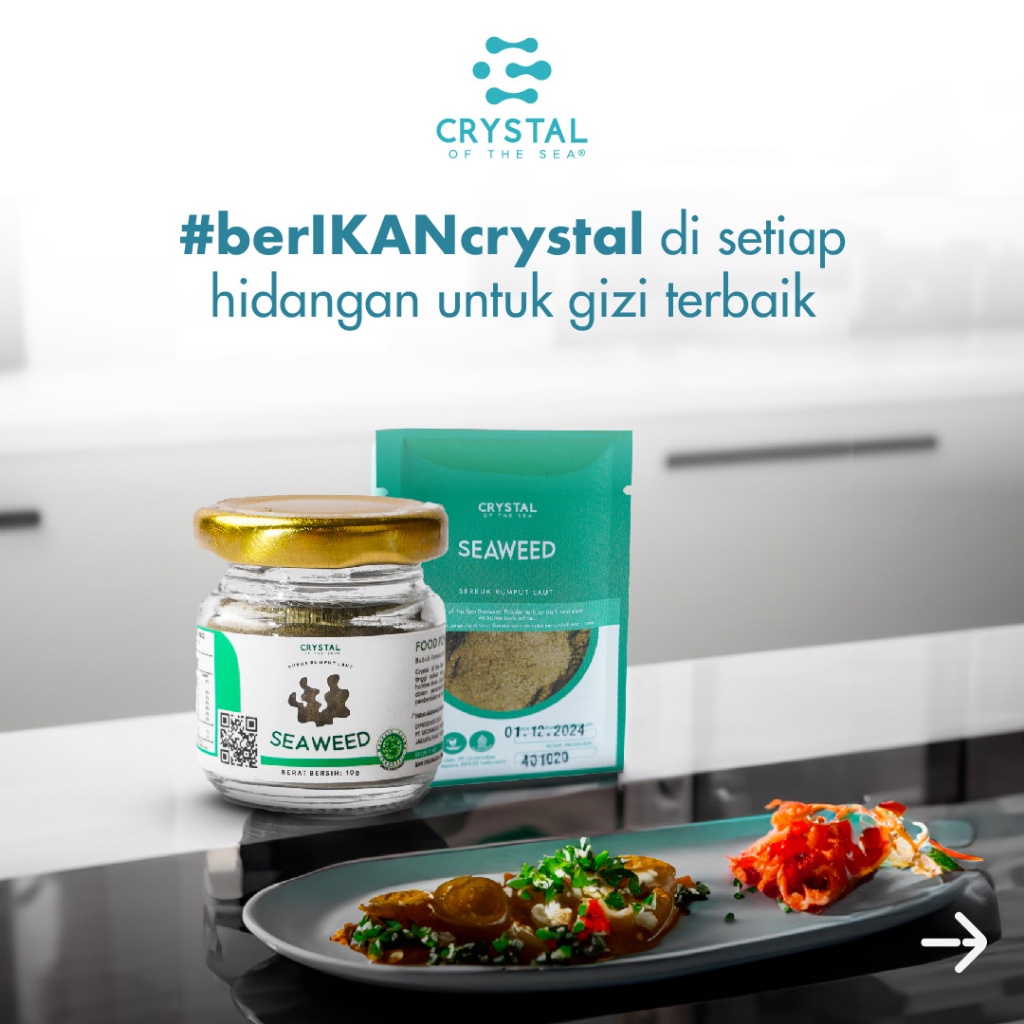 

Crystal of the Sea | Seaweed Powder 10 gr / Bubuk Rumput Laut NON MSG