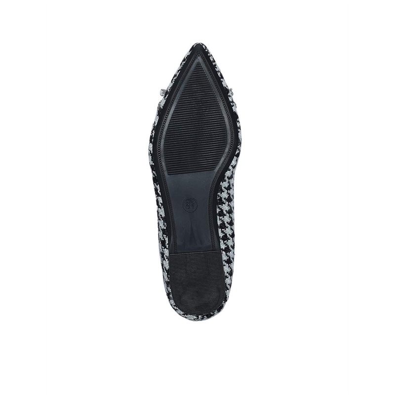 Payless Chrissie Womens Bridget Flats - Black/White_15