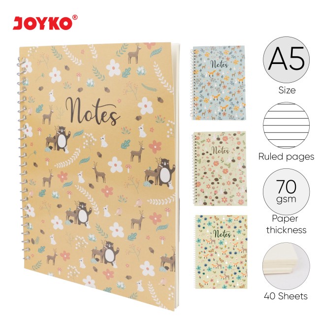 

Ruled Notebook Diary Agenda Buku Catatan Bergaris Joyko NB-689