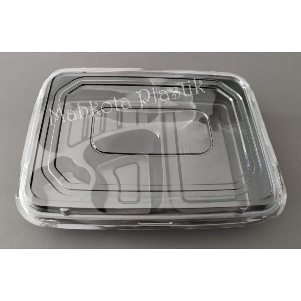 Mika Box Bento Sekat 4 +tutup isi 25pcs
